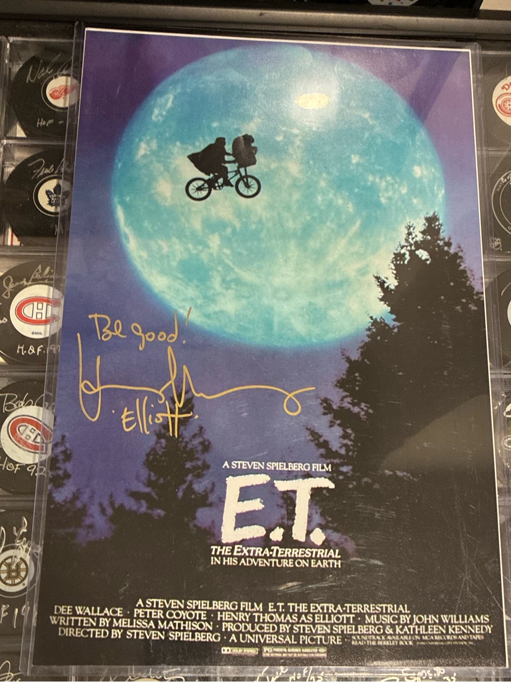 Henry Thomas Signed Poster 11”x17” E.T